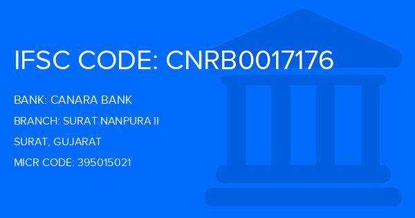 Canara Bank Surat Nanpura Ii Branch IFSC Code