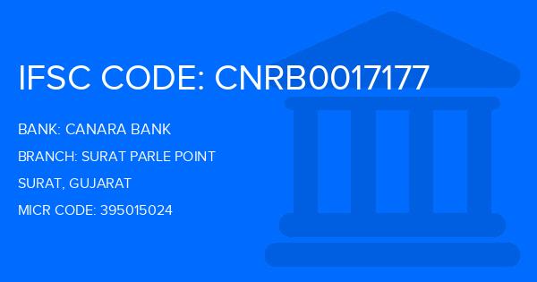 Canara Bank Surat Parle Point Branch IFSC Code