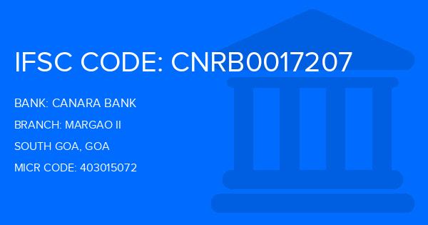 Canara Bank Margao Ii Branch IFSC Code