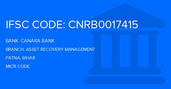 Canara Bank Asset Recovery Management Branch IFSC Code