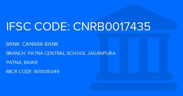 Canara Bank Patna Central School Jaganpura Branch IFSC Code