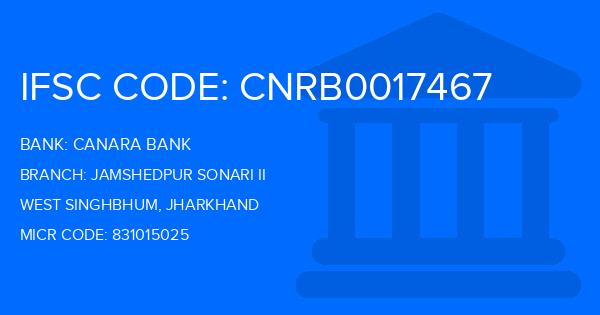 Canara Bank Jamshedpur Sonari Ii Branch IFSC Code