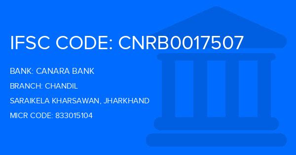 Canara Bank Chandil Branch IFSC Code