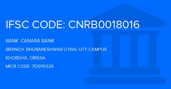 Canara Bank Bhubaneshwar Utkal Uty Campus Branch IFSC Code