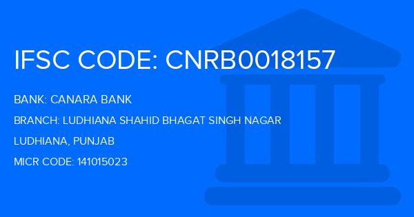Canara Bank Ludhiana Shahid Bhagat Singh Nagar Branch IFSC Code