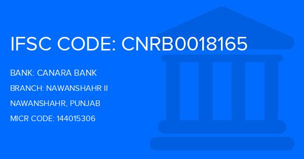 Canara Bank Nawanshahr Ii Branch IFSC Code