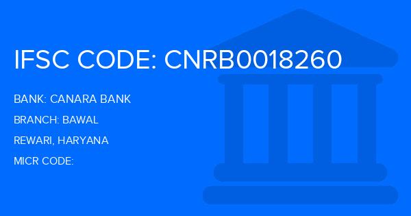 Canara Bank Bawal Branch IFSC Code