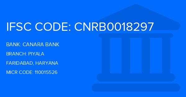 Canara Bank Piyala Branch IFSC Code