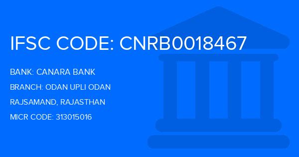 Canara Bank Odan Upli Odan Branch IFSC Code