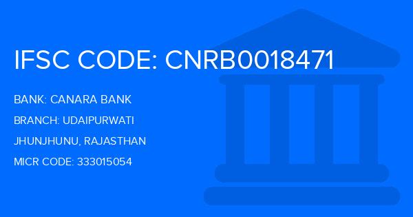 Canara Bank Udaipurwati Branch IFSC Code