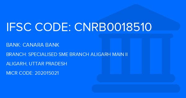 Canara Bank Specialised Sme Branch Aligarh Main Ii Branch IFSC Code