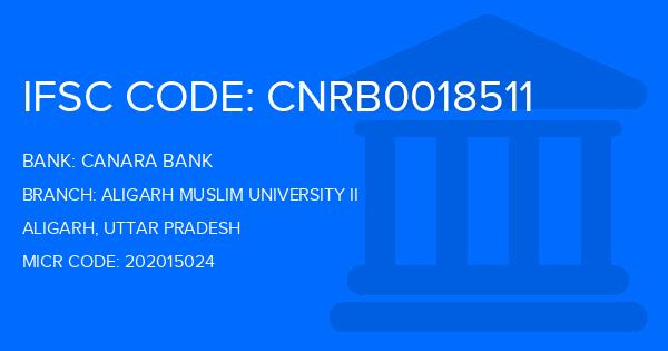 Canara Bank Aligarh Muslim University Ii Branch IFSC Code