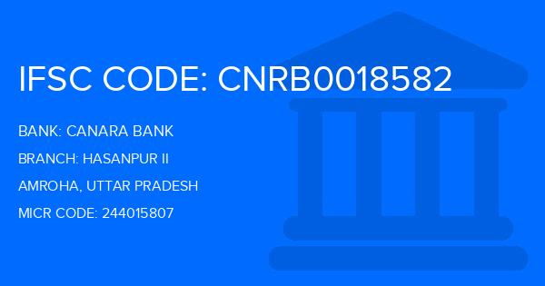 Canara Bank Hasanpur Ii Branch IFSC Code