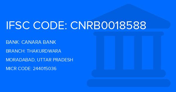 Canara Bank Thakurdwara Branch IFSC Code