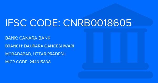 Canara Bank Daurara Gangeshwari Branch IFSC Code