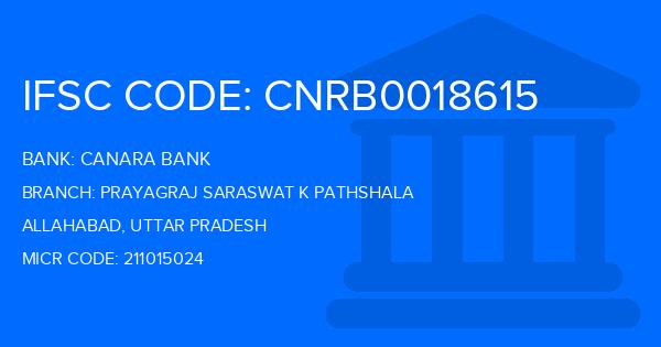 Canara Bank Prayagraj Saraswat K Pathshala Branch IFSC Code