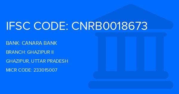 Canara Bank Ghazipur Ii Branch IFSC Code