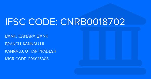 Canara Bank Kannauj Ii Branch IFSC Code
