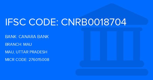 Canara Bank Mau Branch IFSC Code