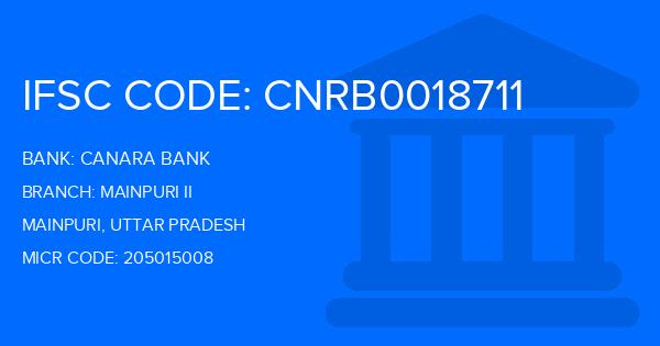 Canara Bank Mainpuri Ii Branch IFSC Code