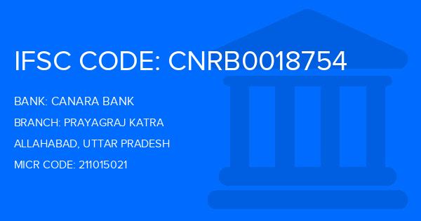 Canara Bank Prayagraj Katra Branch IFSC Code