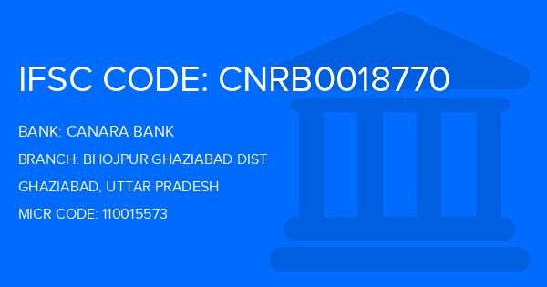 Canara Bank Bhojpur Ghaziabad Dist Branch IFSC Code