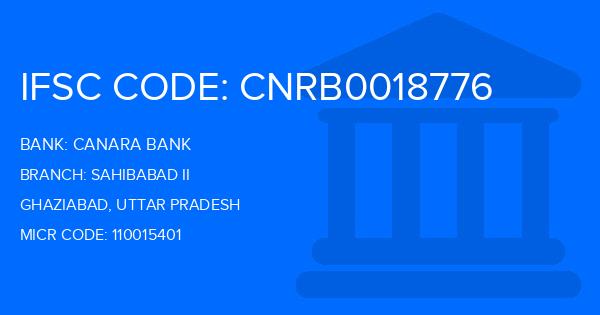 Canara Bank Sahibabad Ii Branch IFSC Code