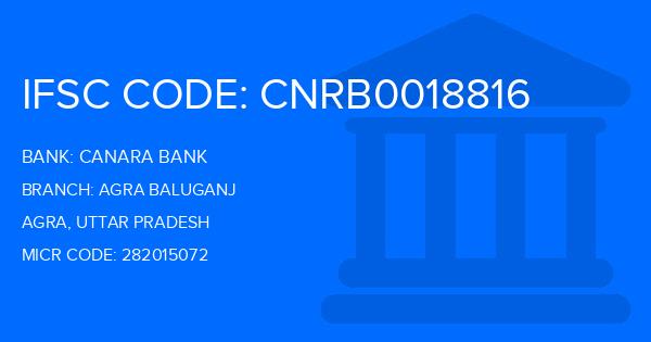 Canara Bank Agra Baluganj Branch IFSC Code