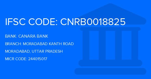 Canara Bank Moradabad Kanth Road Branch IFSC Code