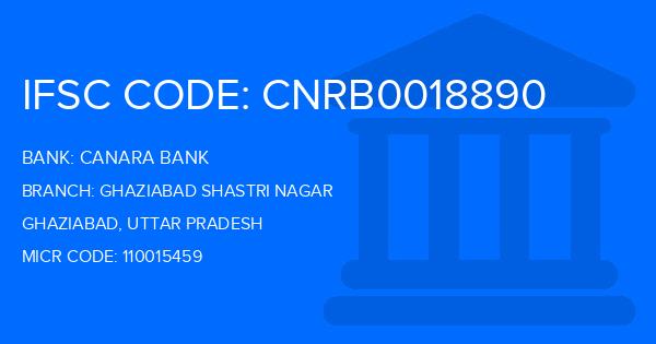 Canara Bank Ghaziabad Shastri Nagar Branch IFSC Code