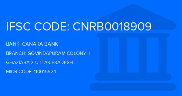 Canara Bank Govindapuram Colony Ii Branch IFSC Code