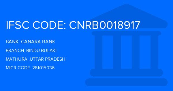 Canara Bank Bindu Bulaki Branch IFSC Code