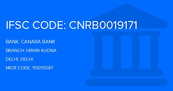 Canara Bank Hiran Kudna Branch IFSC Code