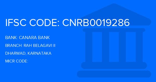 Canara Bank Rah Belagavi Ii Branch IFSC Code
