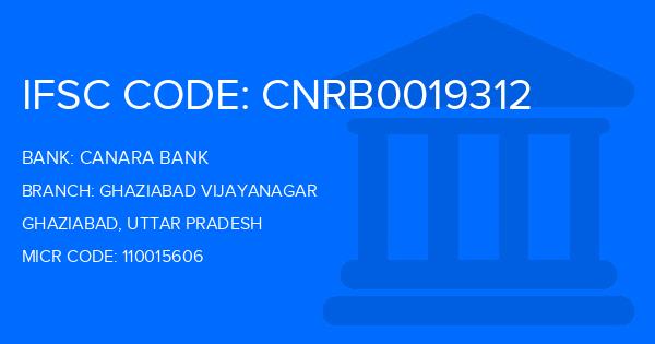 Canara Bank Ghaziabad Vijayanagar Branch IFSC Code