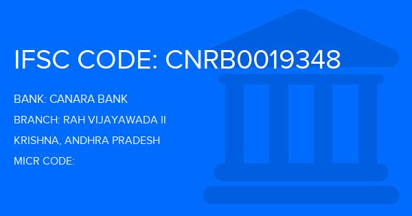 Canara Bank Rah Vijayawada Ii Branch IFSC Code