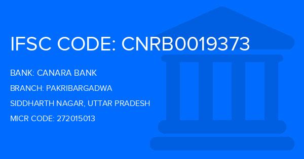 Canara Bank Pakribargadwa Branch IFSC Code