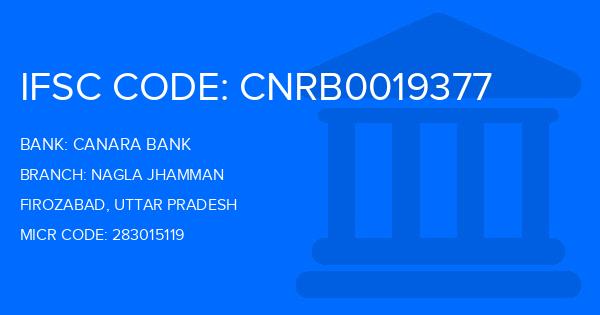 Canara Bank Nagla Jhamman Branch IFSC Code
