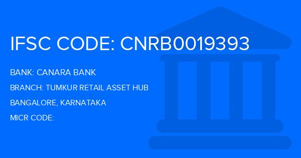Canara Bank Tumkur Retail Asset Hub Branch IFSC Code