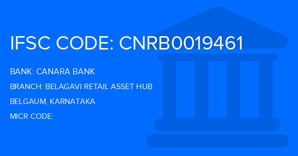 Canara Bank Belagavi Retail Asset Hub Branch IFSC Code