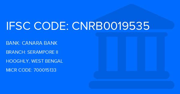 Canara Bank Serampore Ii Branch IFSC Code