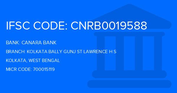 Canara Bank Kolkata Bally Gunj St Lawrence H S Branch IFSC Code