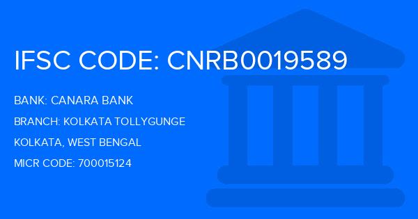 Canara Bank Kolkata Tollygunge Branch IFSC Code