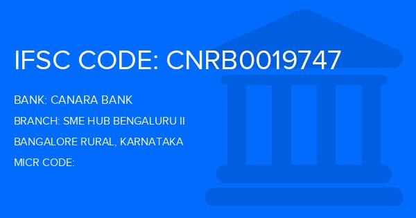 Canara Bank Sme Hub Bengaluru Ii Branch IFSC Code