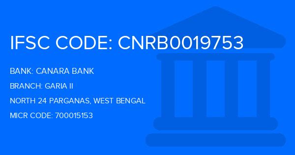 Canara Bank Garia Ii Branch IFSC Code