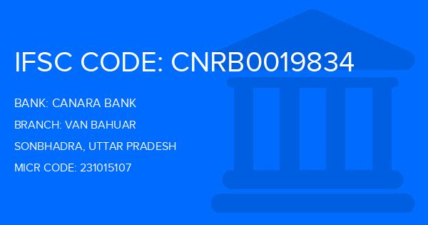 Canara Bank Van Bahuar Branch IFSC Code