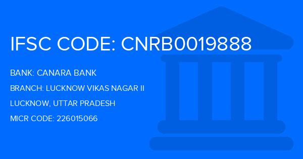 Canara Bank Lucknow Vikas Nagar Ii Branch IFSC Code