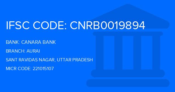 Canara Bank Aurai Branch IFSC Code
