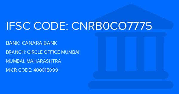 Canara Bank Circle Office Mumbai Branch IFSC Code
