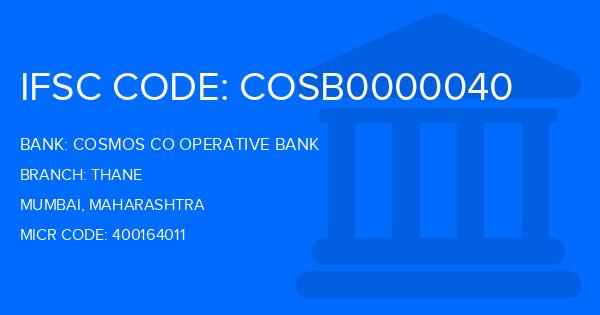 Cosmos Co Operative Bank Thane Branch IFSC Code